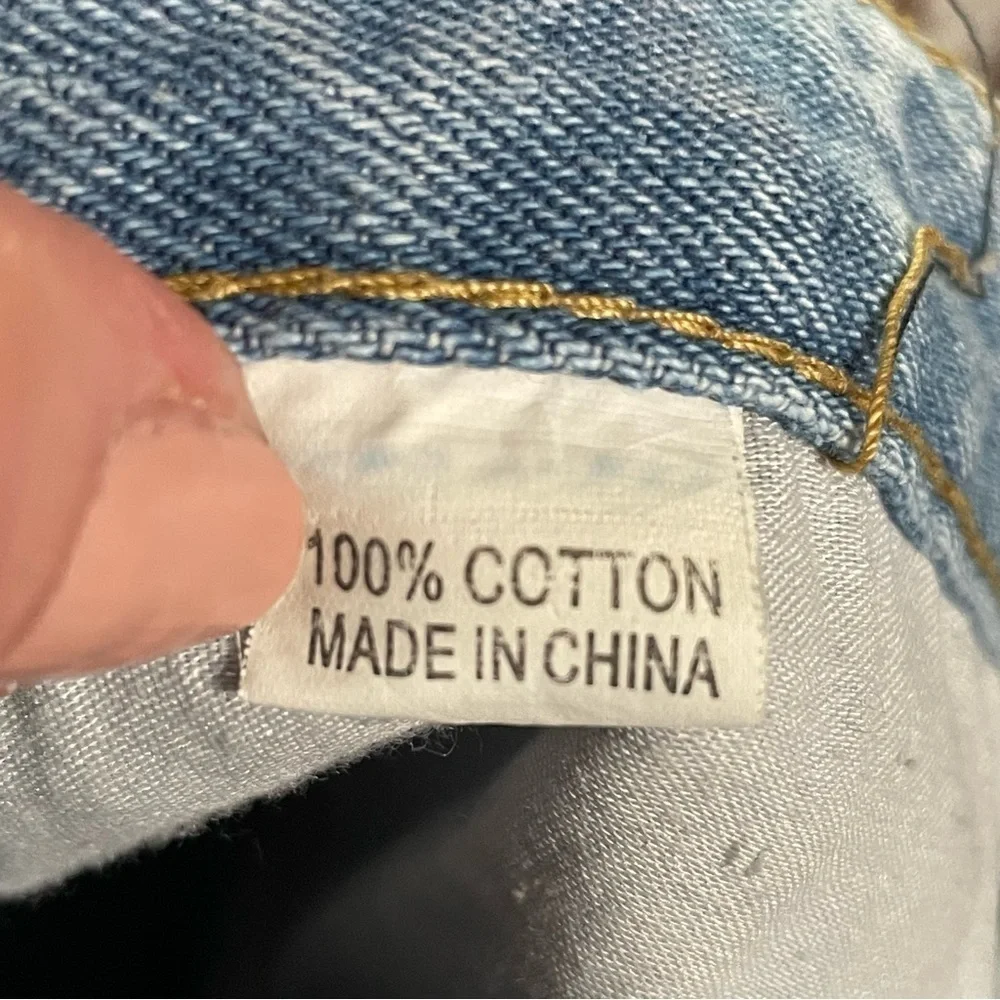 Firefly Spike Embellished Denim Frayed Hem Shorts Size 27 - Picture 6 of 8